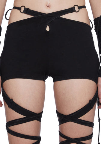 Tempo Strappy Wrap Shorts