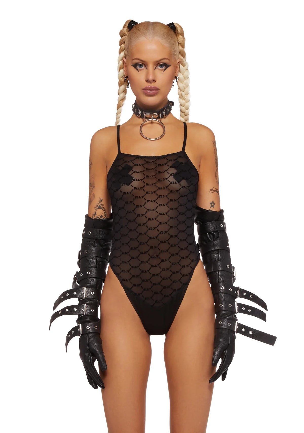 Monogram Mesh Bodysuit