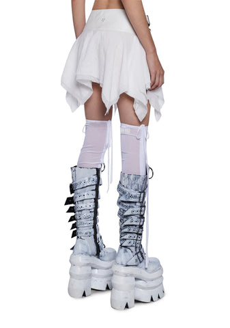 Tempo Buckle Wrap Handkerchief Skirt