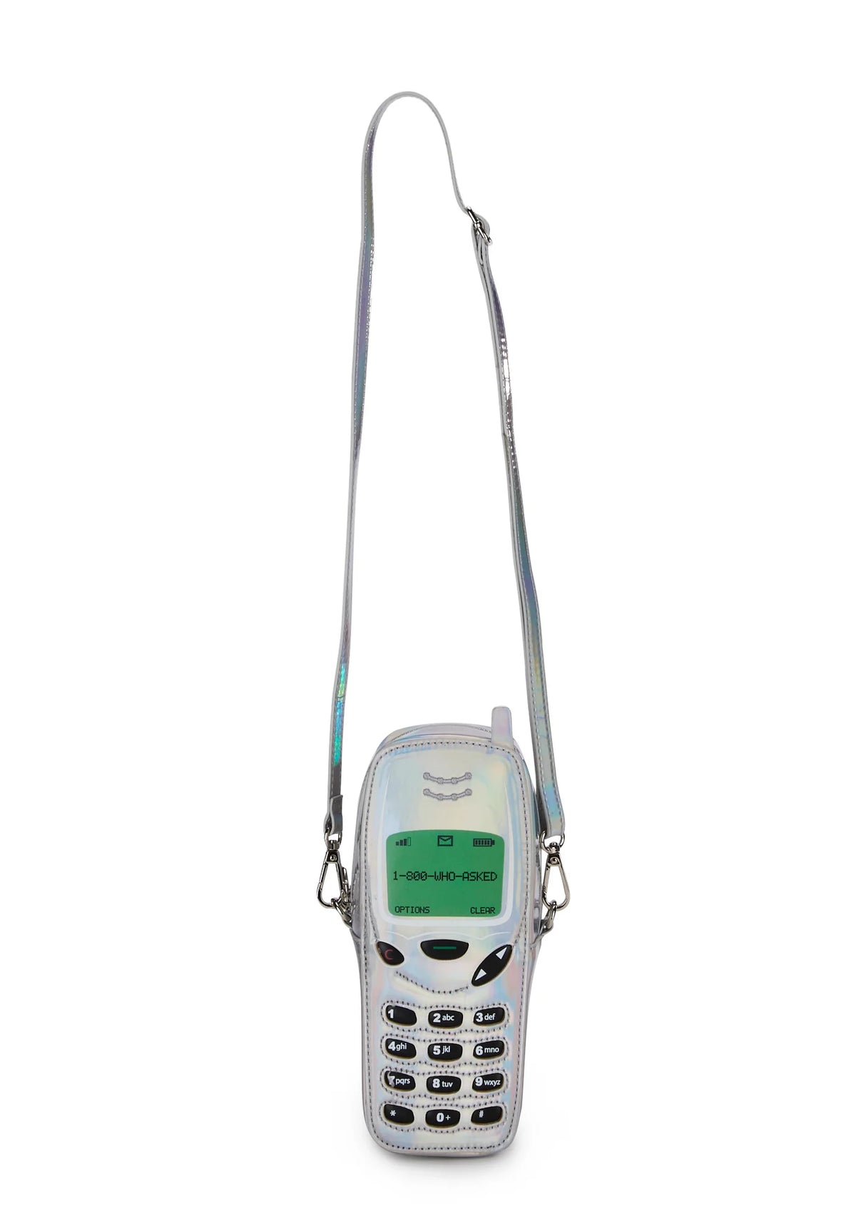 Don't Call Me Crossbody Bag - Silver