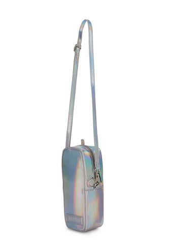 Don't Call Me Crossbody Bag - Silver