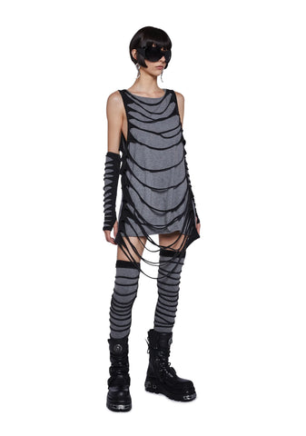 Tempo Shredded Gloves And Stockings Set