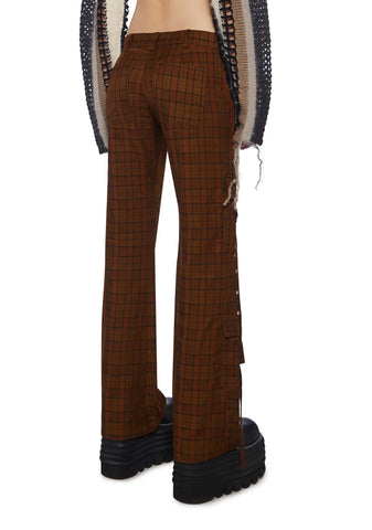 Blake Check Flare Pants