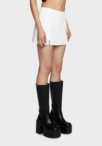 Under The Boardwalk Mini Skort - Ivory