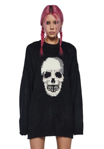 Knowing Skull Knit Sweater
