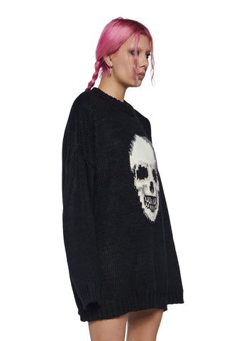 Knowing Skull Knit Sweater
