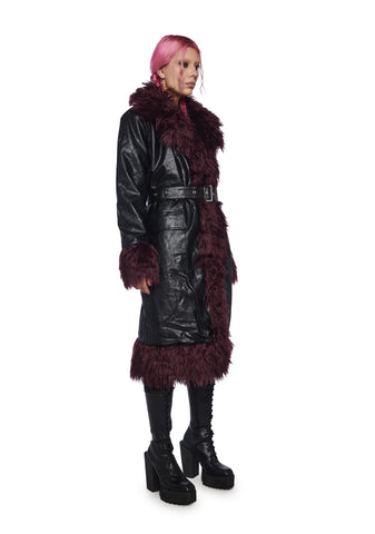 Ursula Vegan Leather Coat