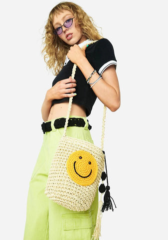 Happy Travels Woven Bag