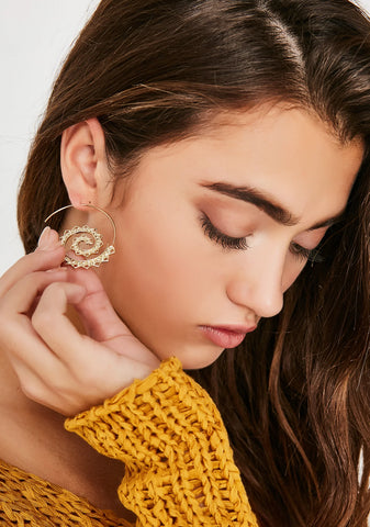 Wonder Lust Spiral Earrings