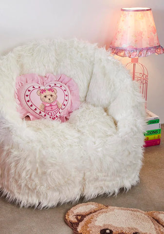 Bear-y In Love Throw Pillow