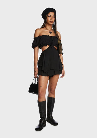 Meet Cute Ruffled Romper
