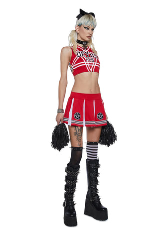 Satan's Cheerleader Costume Set