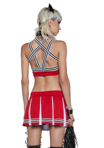 Satan's Cheerleader Costume Set