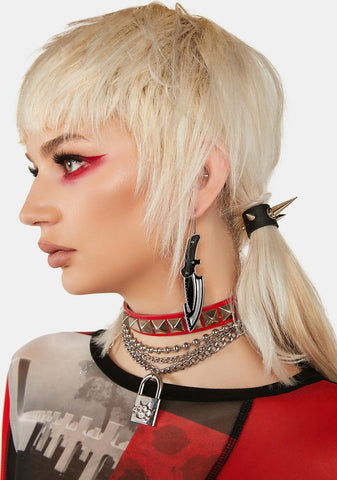 Razor's Edge Knife Earrings