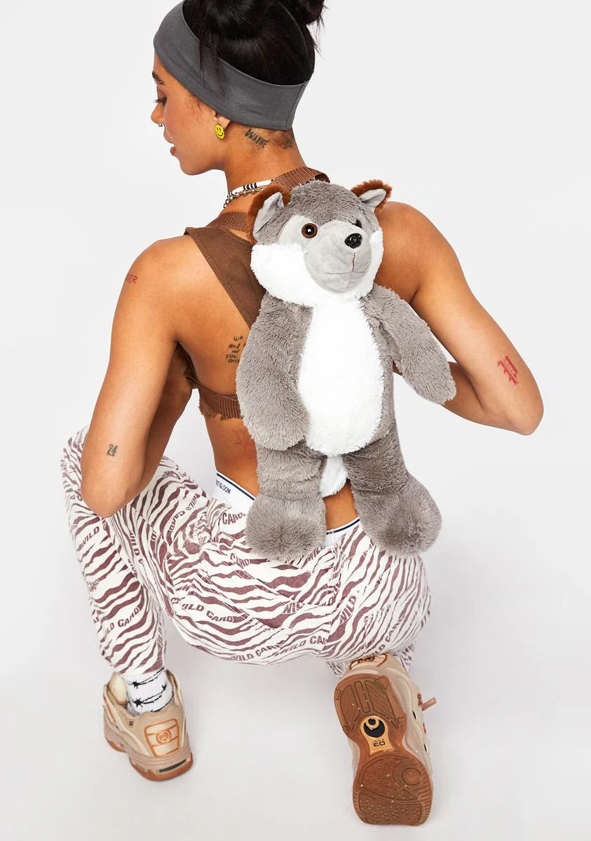 What A Wolf Plush Backpack