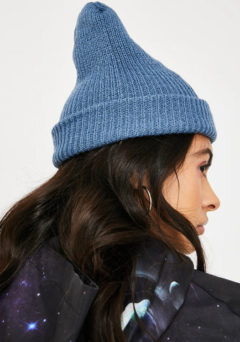 Blue Lord Nermal Ribbed Beanie