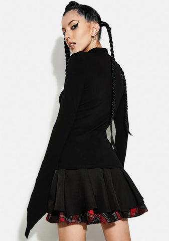 Collar Padded Long Sleeve Shirt