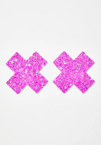 Party Purps Super Sparkle Cross Pasties