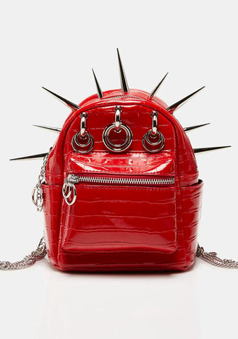 Red OG Spikey Mini Bag