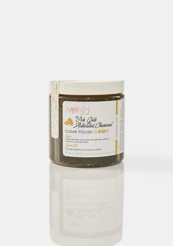 24K Gold Activated Charcoal Sugar Polish