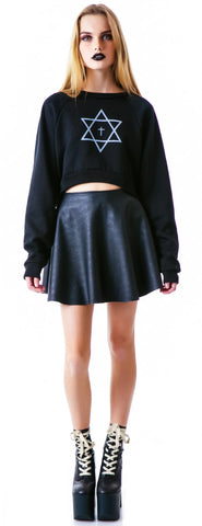 Trippy Cropped Sweatshirt