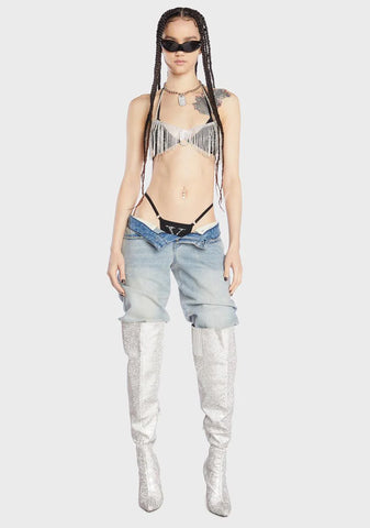 Billionaire Bling Dog Tag Necklace