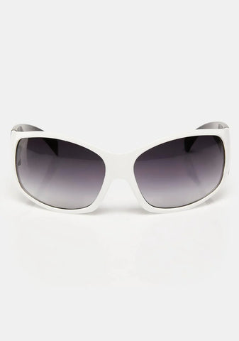 White Skull Tattoo Sunglasses