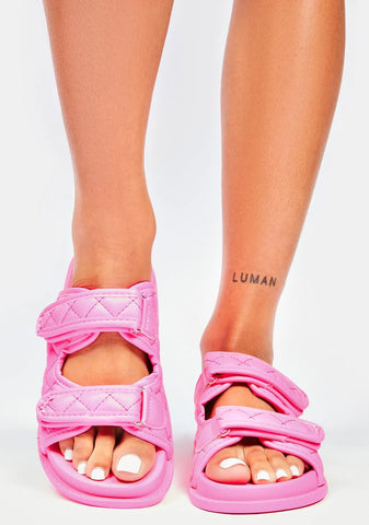 Sugar I Finessed It Quilted Sandals