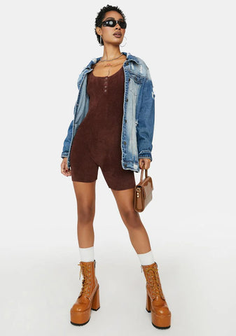 Some Morning Velvet Romper