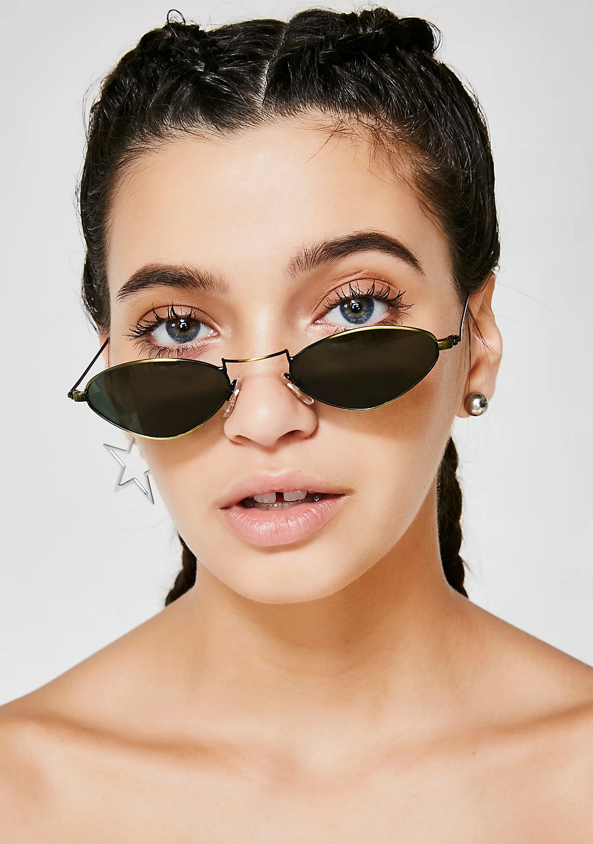 Servin' Looks Oval Sunglasses