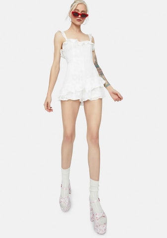 Another Day Of Sun Lace Romper