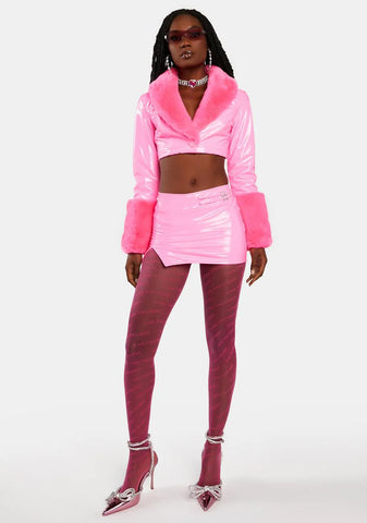 Total Blush Cropped Jacket