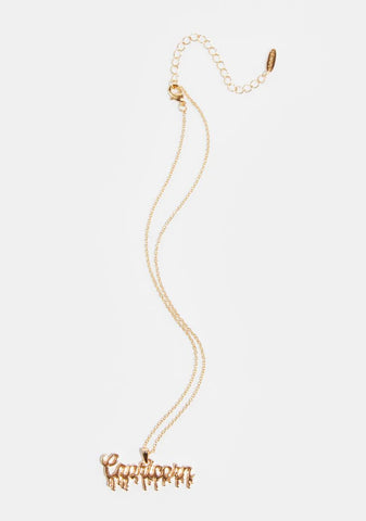 Drippin' Glow Capricorn Necklace