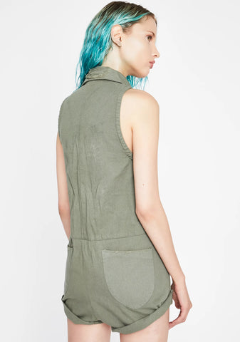 Sunday's Cool Denim Romper