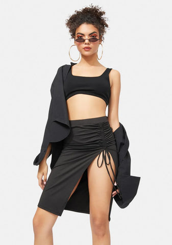 Thinkin' Bout You Ruched Skirt
