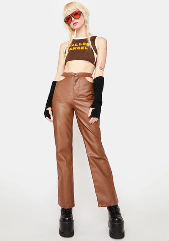 Camel Cut Out Pants
