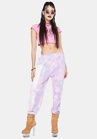 Lavender Tie Dye Joggers