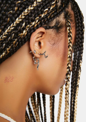 Compression Tattoo Stud Earrings