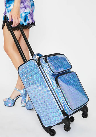 Sparkle Realm Holographic Suitcase