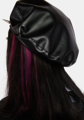 Can't Control Me Spiked Beret