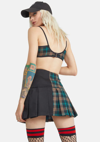 Saved By The Bell Plaid Mini Skirt