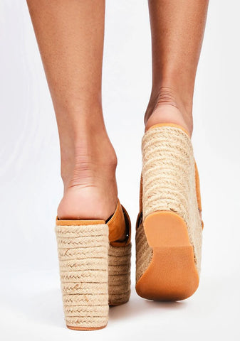 Tan Bannah Platform Sandals