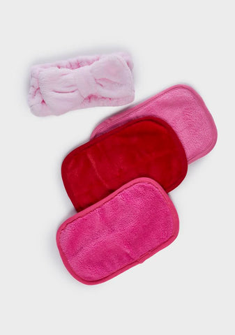 Make-Up Removing Cloths And Headband Set