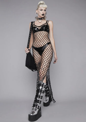 Voodoo Rhythm Crochet Maxi Dress