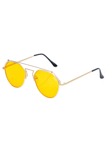 Yellow Stephanie Matte Sunglasses