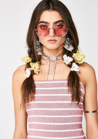 Feeling Closer Round Sunglasses