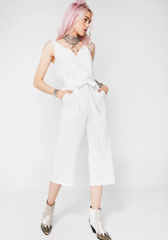 Unprofessional Striped Jumpsuit