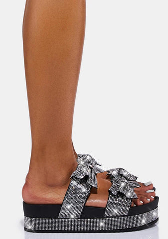 Shines Too Bright Platform Sandals