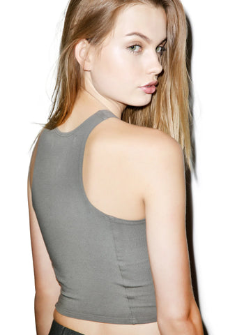 Knife Crop - Dark Gray