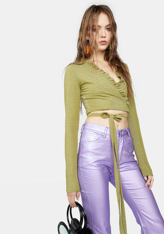 Don't Hold Your Breath Wrap Top